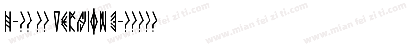 H-秀月 標準 Version 3字体转换